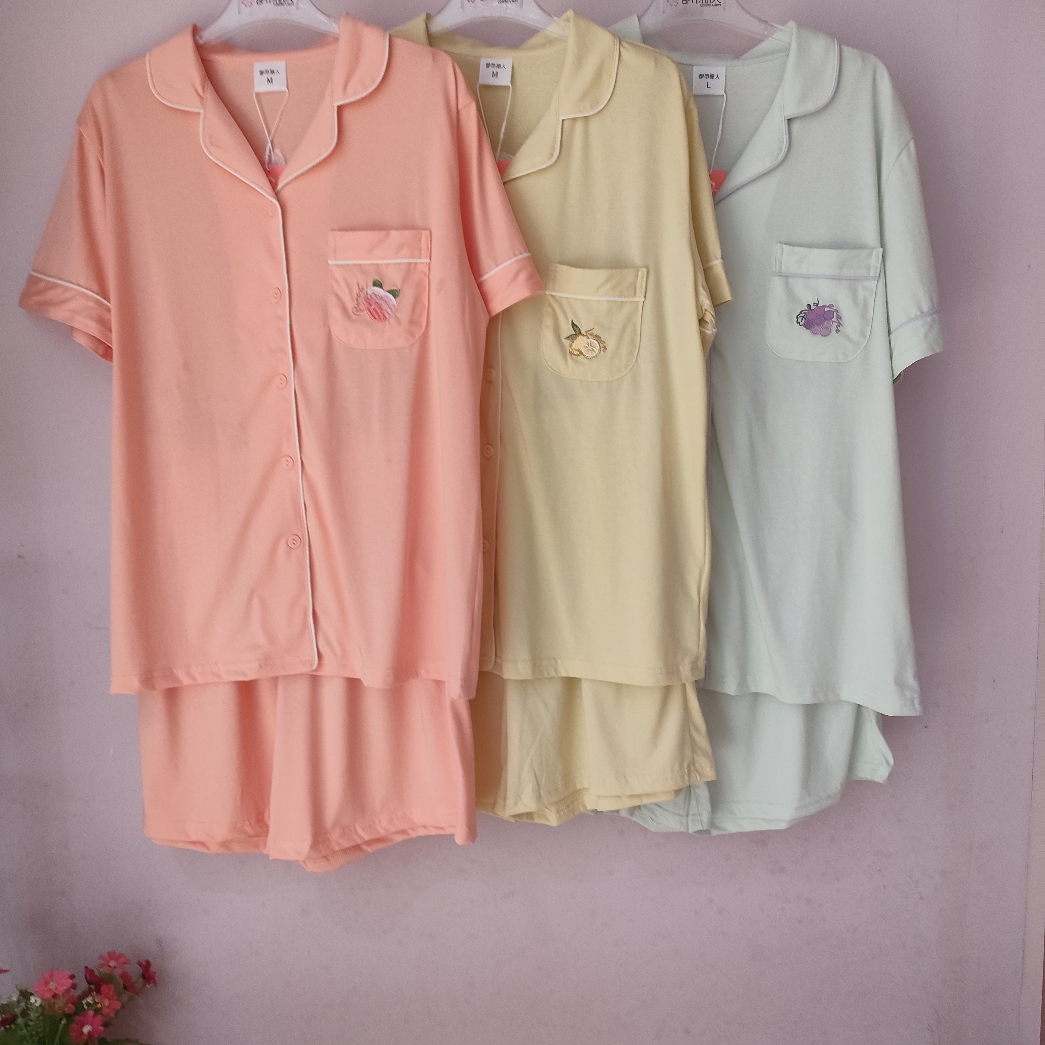 都市丽人情侣睡衣夏季短袖短裤