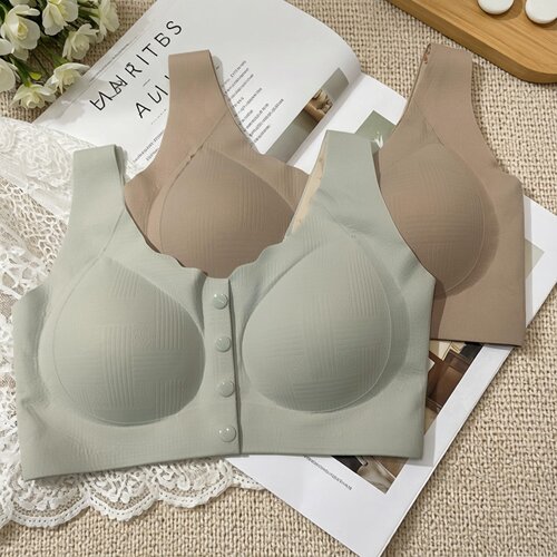都市丽人前开扣收副乳妈妈文胸