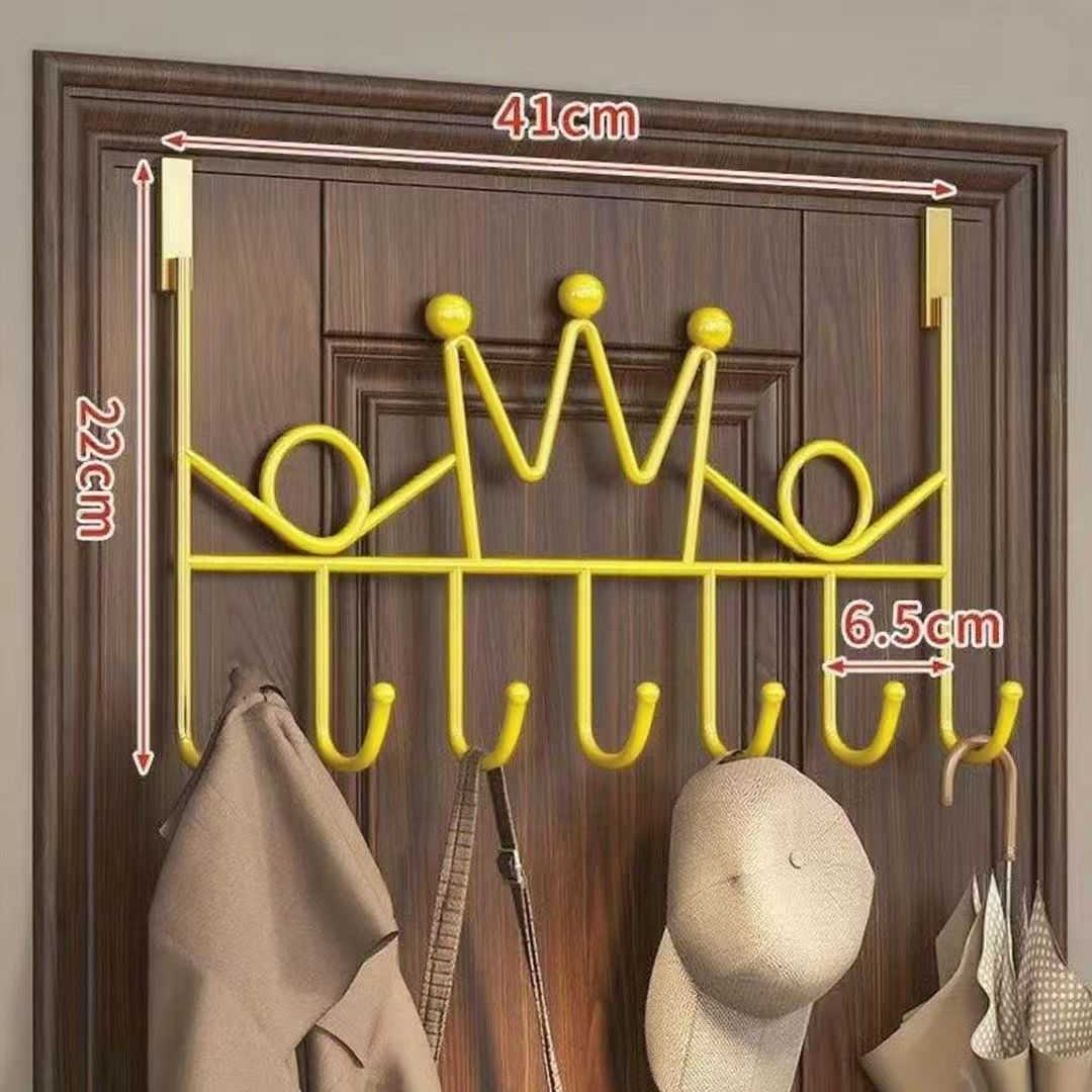 七钩门后挂钩免打孔墙上挂衣架