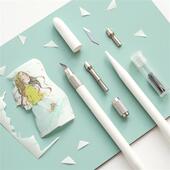 笔刀手账橡皮章雕刻刀胶带贴纸清新手账手工diy垫板切割板套装