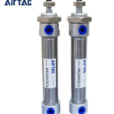 亚德客不锈钢迷你气缸MA20/25/32X50X75X100X125X150X200SCA U CM