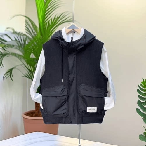 DUNNU2024秋冬新款男士休闲马甲