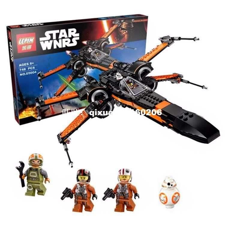 2016 LEPIN 05004 Star Wars First Order Poe's X-wing Figh