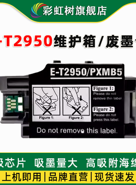 适用爱普生T2950维护箱WF100 WF110废墨仓PX-S05B S05W S06B PXMB5芯片epson打印机废墨收集盒废墨垫墨盒