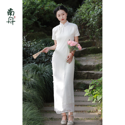 南舟记全开襟日常1930古法旗袍