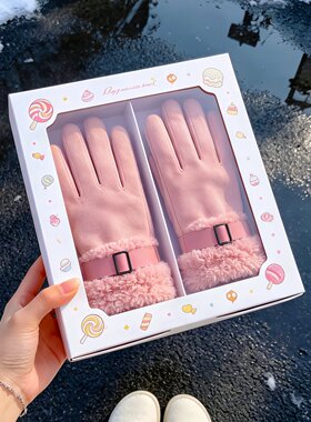 冬季骑行手套女防风御寒加