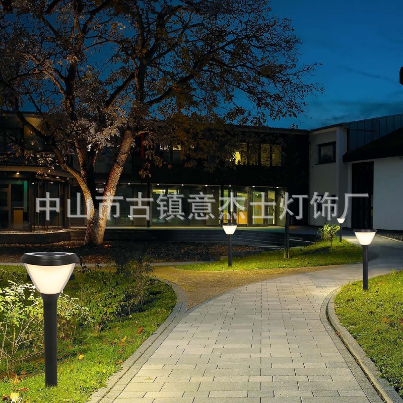 户外太阳能花园插地灯防水别墅小区公园氛围庭院景观灯接电草坪灯