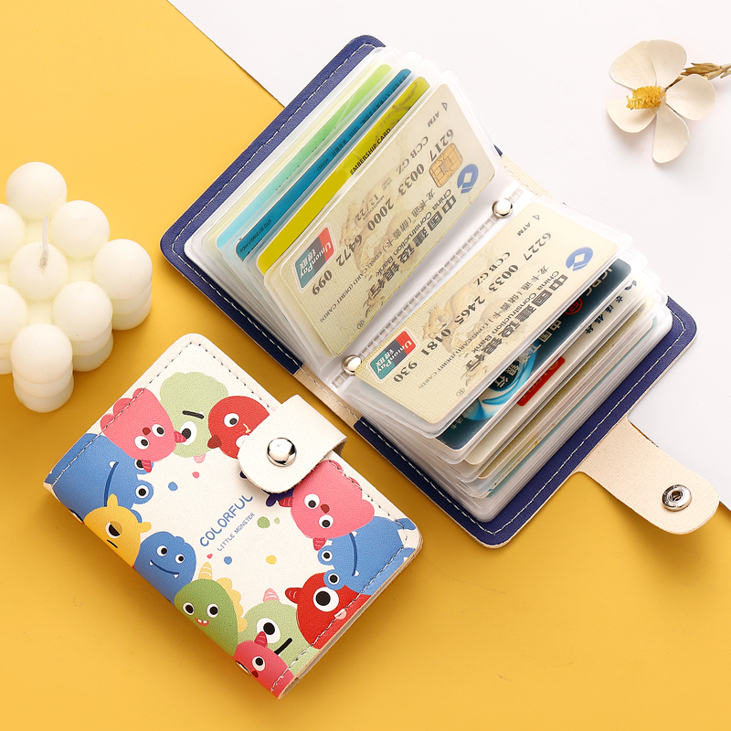 证件卡包女2024新款超薄多卡位卡套卡通可爱萌卡片包防消磁多功能