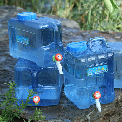 户外水桶家用便携加厚车载自驾游储水箱塑料带龙头洗手蓄水箱家用
