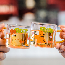 现货KKV官方加菲猫家族系列小品杯套装可爱卡通家用小酌品茗酒杯
