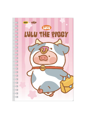 KKV罐头猪LULU软线圈本胶装本学生笔记错题办公记事本子学习文具