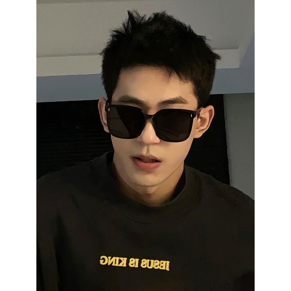 gm新款墨镜男士大框大脸显瘦痞帅偏光防紫外线太阳镜女潮近视眼镜