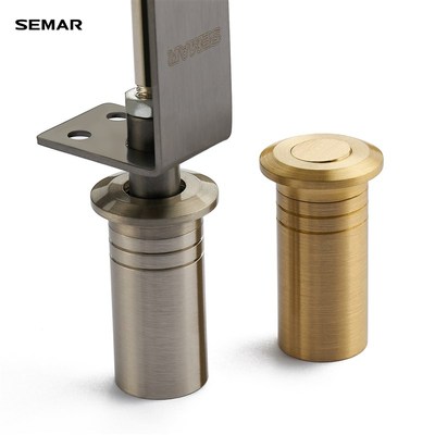精选SEMAR西玛不锈钢暗插销天地插销木门子母门双开门天地插销防