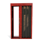 合肥金刚网防盗纱窗纱门带锁铝合金入户大门定制隐形折叠无轨防蚊