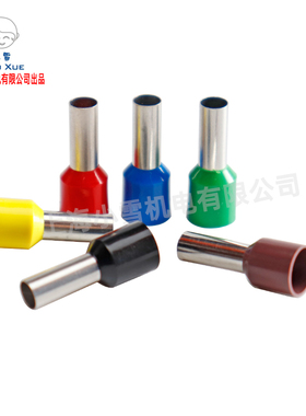 精选E6012 管形预绝缘端头6平方插针针型铜线鼻PVC绝缘护套管型铜