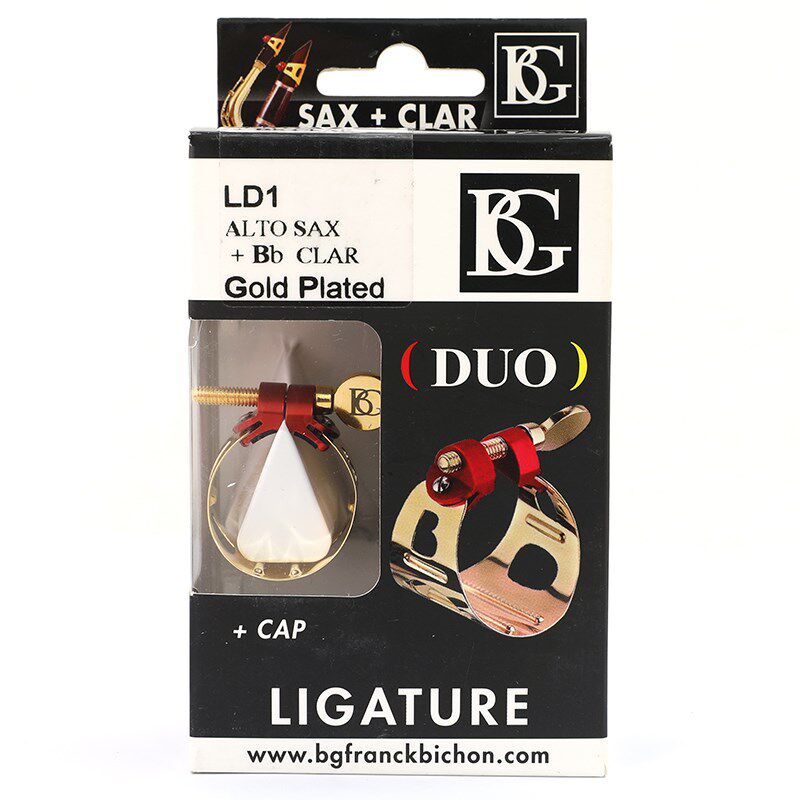 BG中音萨克斯金属卡镀金镀银玫瑰金单簧管黑管胶木笛头卡子次中音