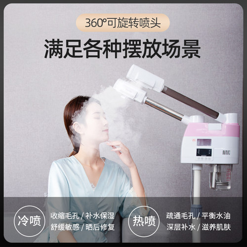 泰东冷热喷雾机美容院专用打开毛孔家用补水仪冷热双喷蒸脸器水疗