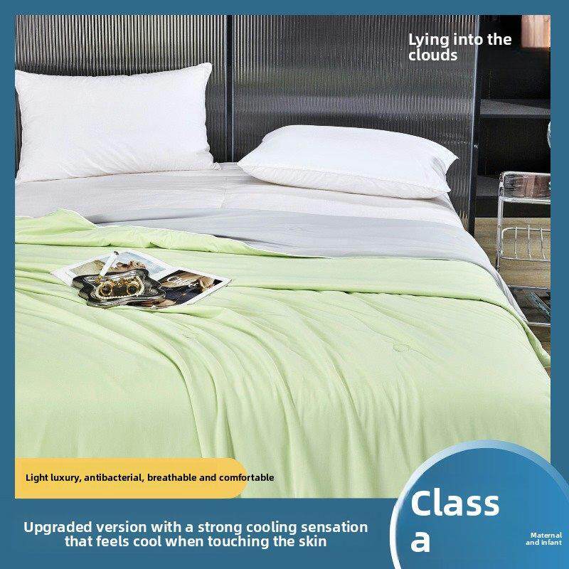 躺在云中凉爽的丝绸夏季被子可获得豪华抗菌170克尼龙冷却被子a级