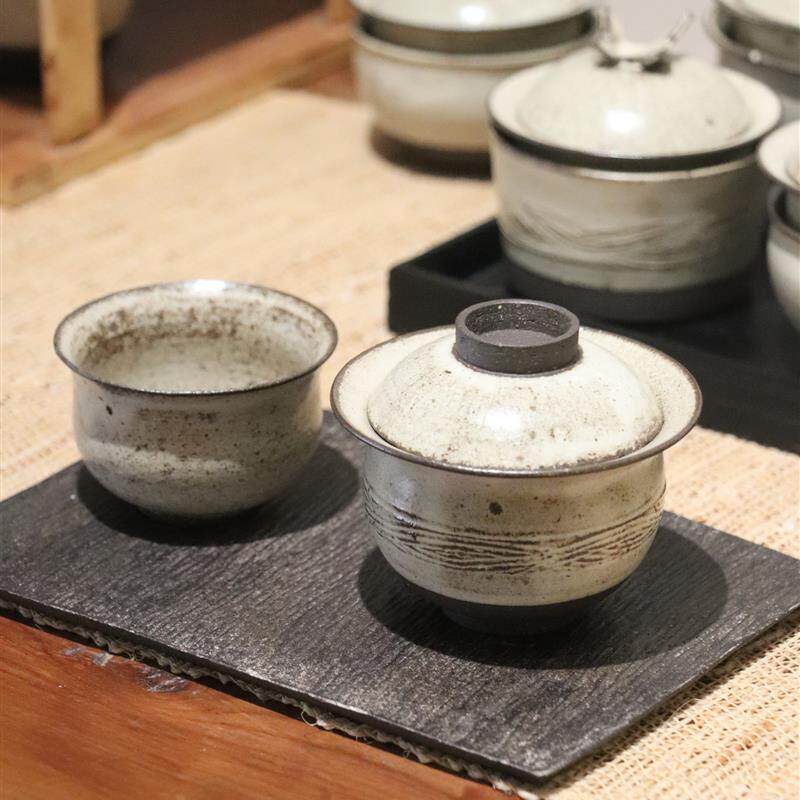 观复宽作 主人杯 手工粗陶品茗杯 侘寂风单杯茶盏孤品