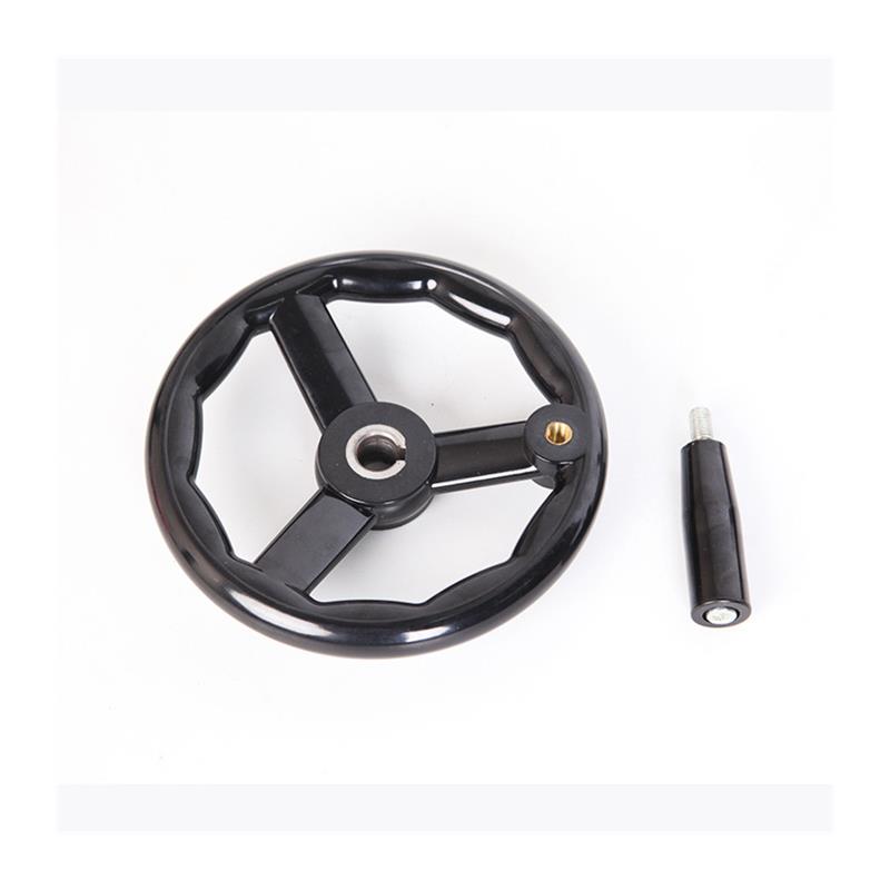 机床手轮三幅胶木手轮手柄铣床磨床手轮圆轮缘手轮转动手摇轮柄