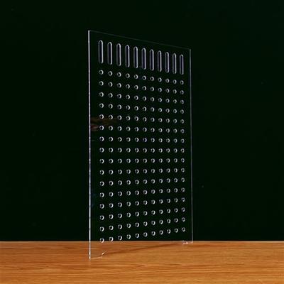 压克力板鱼缸打孔隔离板水族箱挡板小网格分离板透明鱼缸隔板隔断