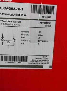 议价BB电源自动转换开关 DP双T2A50-CB010 RDPT250-C25 04P