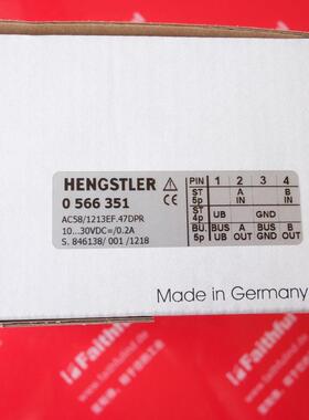 议价Hengstler 0566351 亨士乐编码器 AC58/1213EF.47DPR 566 351