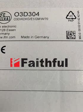 议价IFM O3D304 易福门3D测器 O3DIRDKG/E1/GM/W/70