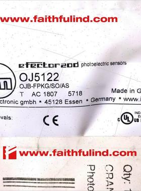 议价IFM OJ5122 易福门漫反射光电传器 OJB-FPKG/SO/AS