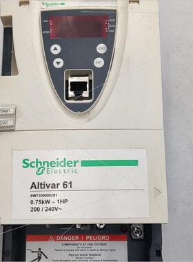 议价施耐德变频器ATV61H075M3Z   0.75KW(议