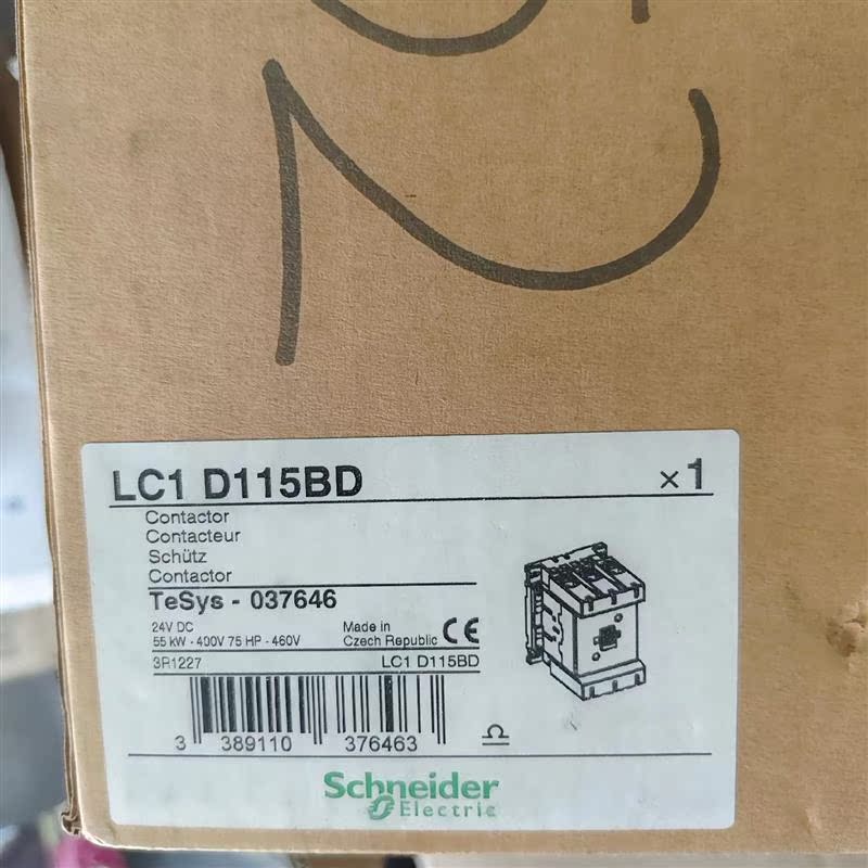 议价施耐德LC1D115BD接触器线圈DC24V