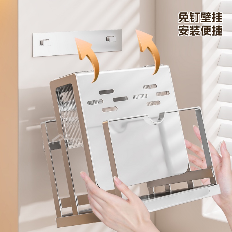 304不锈钢刀架置物架菜板一体架