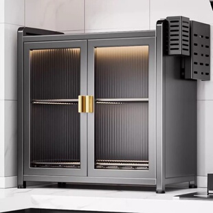 碗柜家用碗碟收纳架碗筷餐具小型多层收纳盒橱柜厨房多功能置物架