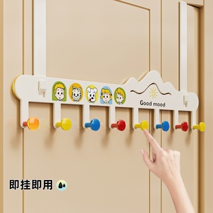 多巴胺门后挂钩免打孔强力承重挂衣钩悬挂卧室门衣帽挂包收纳挂架