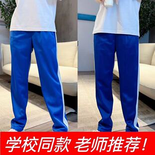 校服定制一模一样秋季小学生校服加肥加大光滑面料校裤学生校裤子
