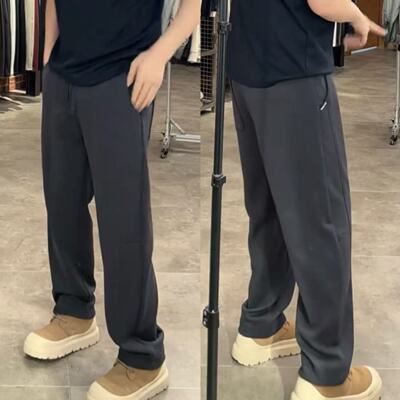 春季新款男士高级感弯刀休闲裤