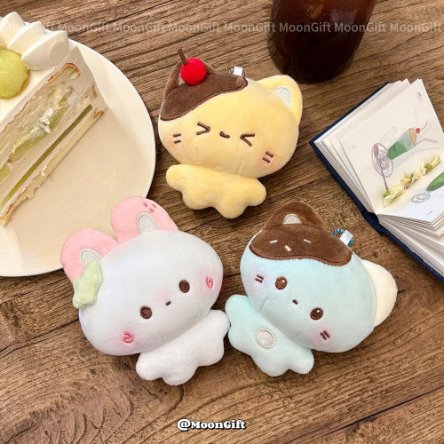 宇宙商店x月亮商店 甜品店出逃系列10cm挂件毛绒玩偶玩具可爱治愈