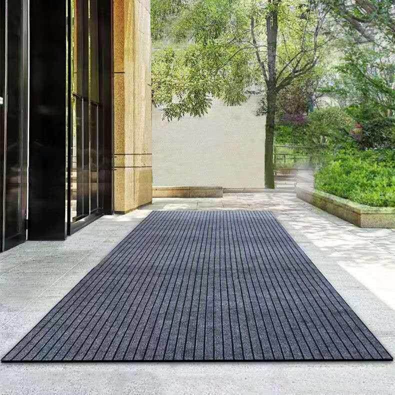 1.6米宽商用地毯防滑除尘吸水商场超市门口地垫160公分厘米七条纹