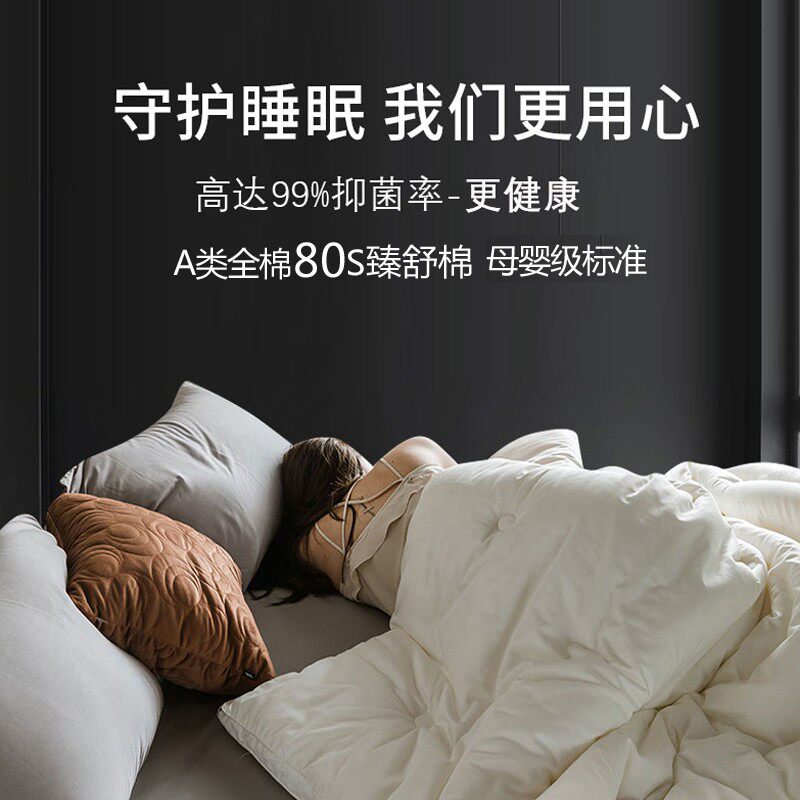 小林寝饰A类高端55%大豆被加厚保暖防螨春秋被单双人抗菌纤维冬被