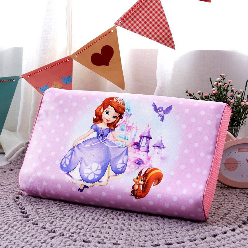 精选卡通夏季儿童冰丝凉席乳胶枕套50x30小孩宝宝记忆枕头套44x27