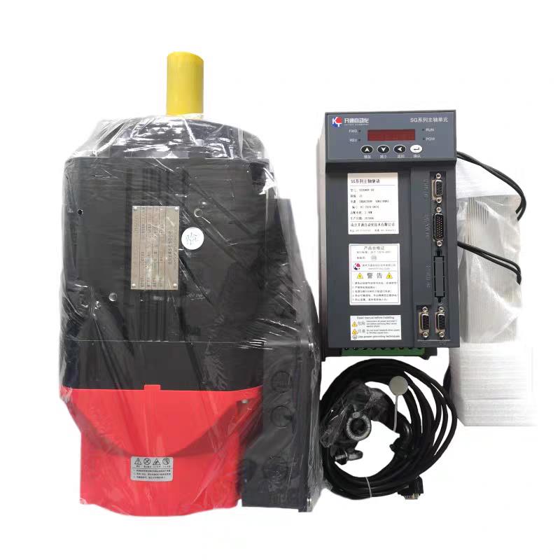 南京开通3.7KW伺服主轴电机套装5.5KW总线SG3040Y驱动SG3075Y-C0