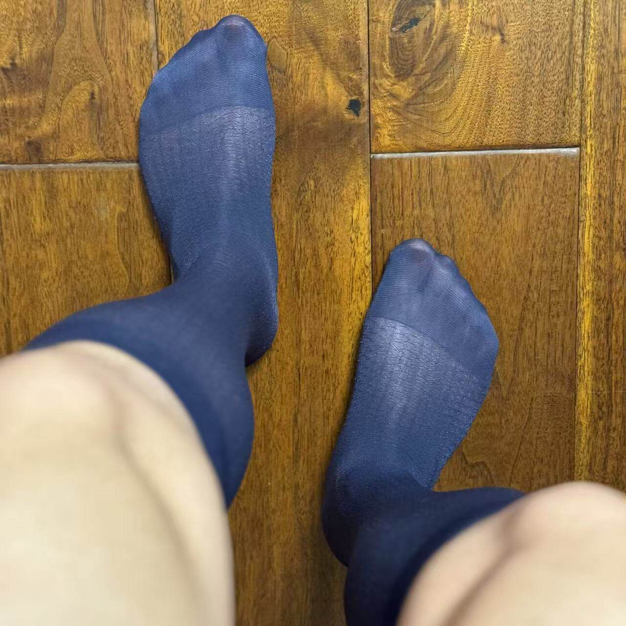男士性感丝袜黑丝通勤皮鞋西装袜