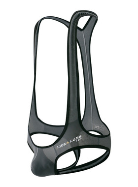 男士透明丁字裤冰丝网纱连体后空提臀高弹内裤纯色修身性感双丁裤