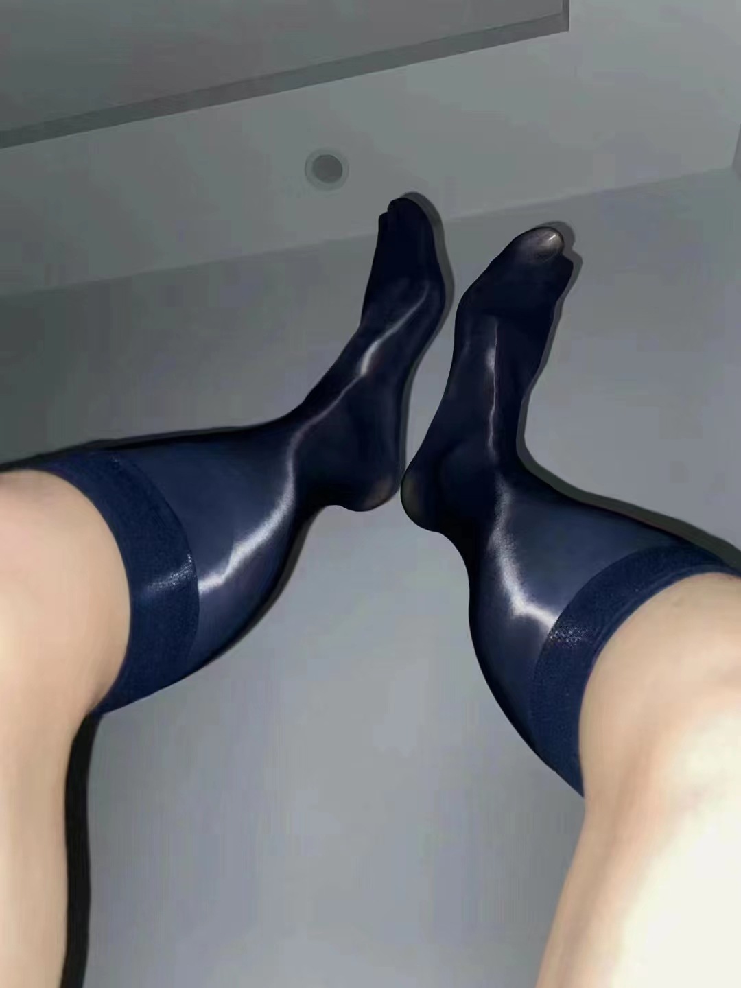 男士薄款丝袜油光绅士西装袜子