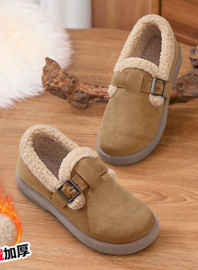 老北京棉鞋女冬季2026新款豆豆妈妈鞋保暖防滑加绒加厚雪地靴布鞋