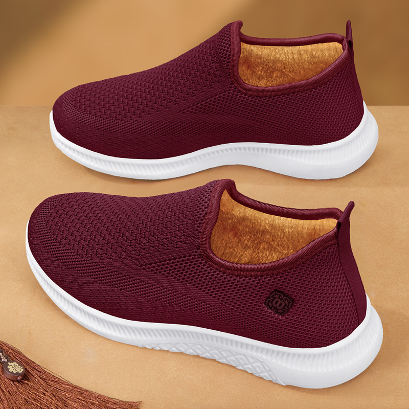 加绒保暖老北京棉鞋女软底防滑