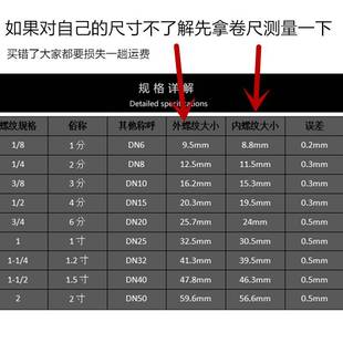 不锈钢调节球阀二片式内螺纹带刻度盘阀门手动水气体开关4分DN15