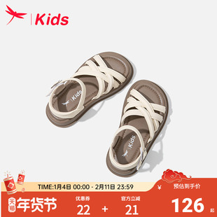 红蜻蜓女童鞋子儿童凉鞋夏季夏款小女孩公主2025新款罗马软底大童