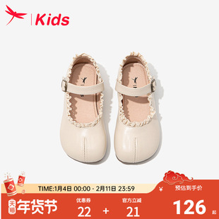 红蜻蜓女童鞋子儿童公主小皮鞋2026新款宝宝单鞋软底配裙子玛丽珍