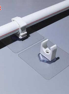 免钉管卡粘贴管箍免钻孔抱箍厨卫卡箍水管道不伤墙固定煤气管卡槽